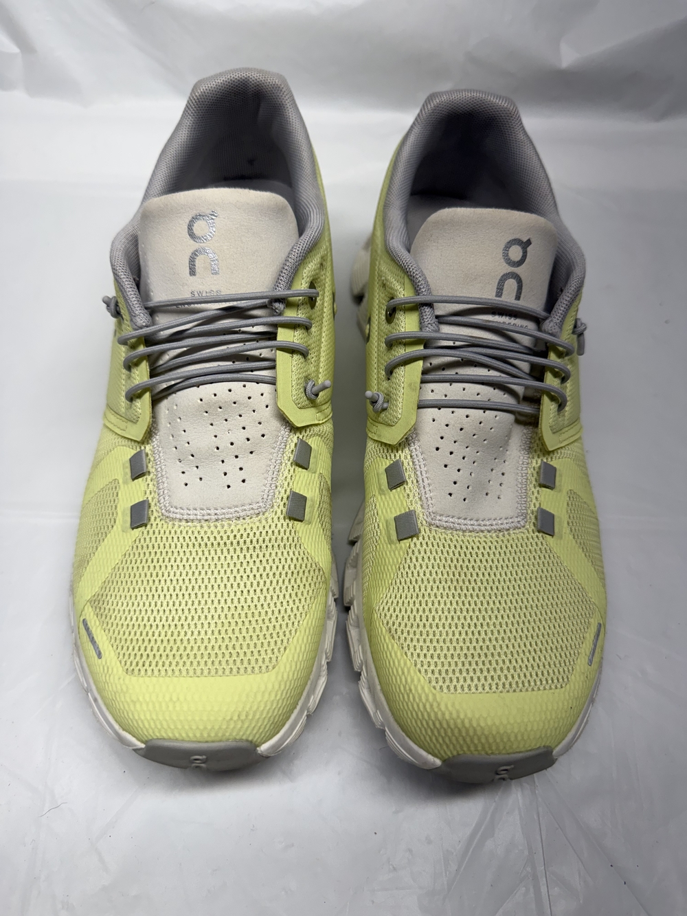On Running Women's Cloudflow Sneakers in Yellow and Gray